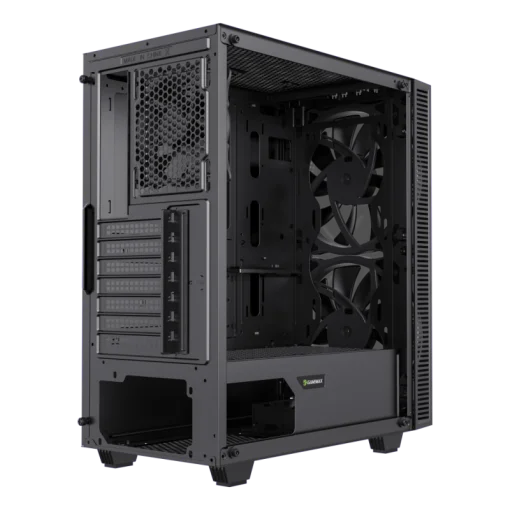 cod. 398 CASE GAMEMAX BLACK HOLE ATX / USB 1* 3.0 *1 2.0 / FAN ARGB (FRONT 2*20CM, POST. 1*12CM) / LAT Y FRONT VIDRIO TEMP. + CONTROLADOR AURA Sync.