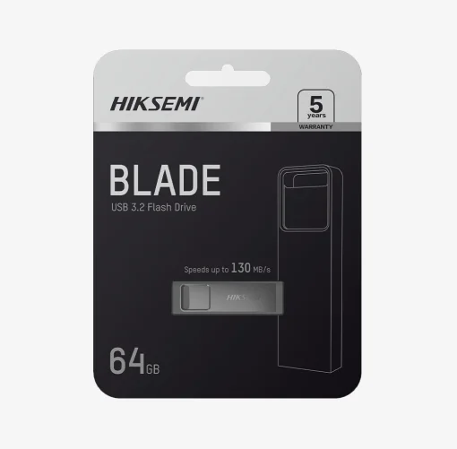 Cod. 222 Flash Memory HIKSEMI BLADE Series E301 64GB / USB 3.2 Gen&nbsp;1 / 130MB/s / Metal