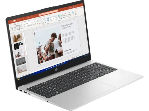 Cod. 1701 Laptop HP 250 G10 / Intel® Core™ i5-1334U (12MB caché hasta 4,6 GHz) 13va. Gen. / 16GB / 512 GB SSD PCle M.2 / 15.6&quot; HD / FreeDOS 3.0 / Teclado Español numérico / Plata turbo