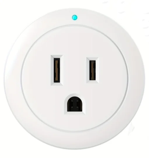Cod. I:891 Enchufe Smart YX-WS01 / Encendido/Apagado Programable y funci&oacute;n de temporizador / 10A-100-240V 50/60Hz / Compatible con Alexa o Google Home / blanco