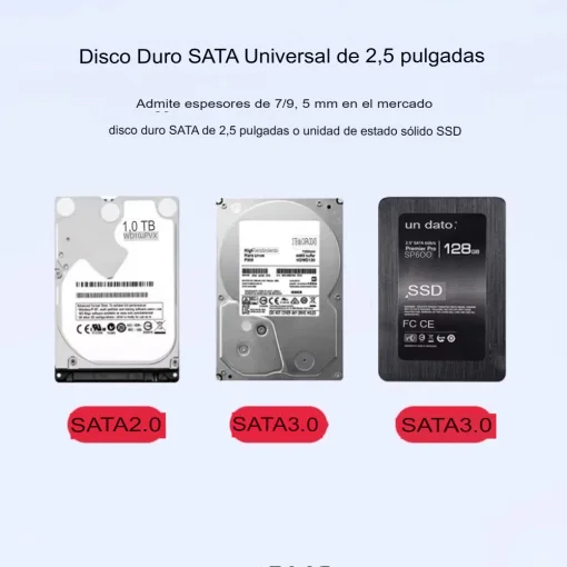 Cod. 043 Capsula Lenovo Thinkplus K01-A P/Disco Duro 2.5" HDD/SSD / Interfaz USB 3.1 / Plug and Play / Black