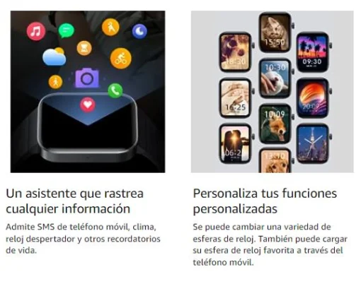 Cod. R:862 SmartWatch XIAOMI Mibro T1 / Pantalla&nbsp;AMOLED HD 1,6" / Realizar y Contestar llamadas / 20 modos deportivos / estilos personalizables/ Bater&iacute;a 350mAh (7 d&iacute;as) / Monitor de sue&ntilde;o y frecuencia card&iacute;aca, Fitness / BT 5.0 / 2ATM a prueba de agua