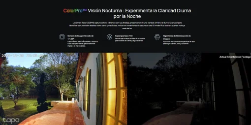 Cod. AT:368 Cámara TP-Link Tapo C325WB Wi-Fi, PoE P/Exterior 2K QHD / Visión Detallado Nocturna ColorPro / Detección AI avanzada (Pers./Masc./Veh.) / Personaliza Alarma y zonas / Audio bidireccional / Soporta microSD 512GB / Compatible: Google Home y Alex