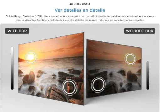 Cod. 117 Smart TV TCL 55&quot; 4K 55P6K HDR 10+ MEMC / Google TV / AiPQ / Dynamic Color / Bisel Metálico / Panel HVA / HDMI 2.1, USB 3.0 / WiFi 5 &amp; BT5.2 / Dolby audio 10W*2 / Google Cast / Control remoto por voz