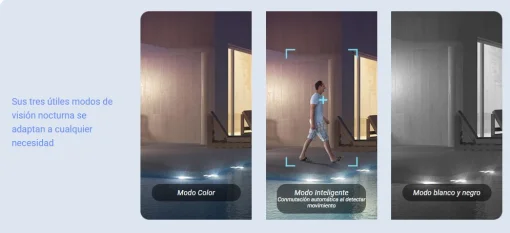 Cod. 335 Cámara Smart exterior EZVIZ H9c Dual 2K &amp; 2K 360° / Vista Nocturna Color / 2*modos patrulla / Detección humana/vehículo IA / Co-detección Seg. automát. / Defensa activa / Audio bidireccional / Soporta microSD hasta 512GB / Compatible: Alexa y ass