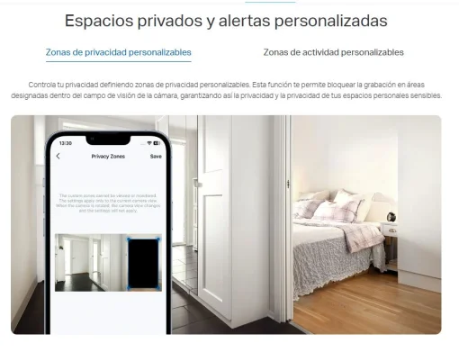 Cod. AT:379 Cámara Smart exterior/interior TP-Link Tapo C246D Dual 2K 360° / Lente gran angular 125° &amp; Teleobjetivo 6mm / Vista Nocturna Intelig. / Detección AI (pers. masc. veh.) / Seg. automát. sincronizado / 8 puntos patrulla / Audio bidireccional / So