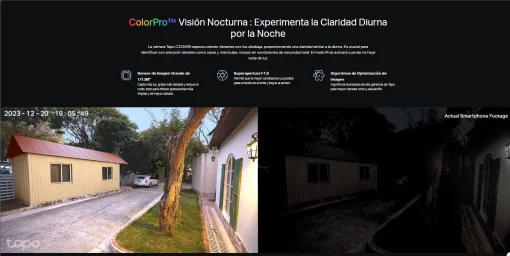 Cod. AT:368 Cámara TP-Link Tapo C325WB Wi-Fi, PoE P/Exterior 2K QHD / Visión Detallado Nocturna ColorPro / Detección AI avanzada (Pers./Masc./Veh.) / Personaliza Alarma y zonas / Audio bidireccional / Soporta microSD 512GB / Compatible: Google Home y Alex