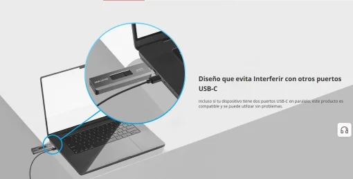 Cod. X:467 SSD Externo Dual Mini HIKSEMI SWIFT - 1TB / Interfaz: USB-A + USB-C 3.2 Gen 2 / OTG / 530MB/s Read, 450MB/s Write / Carcasa metálica