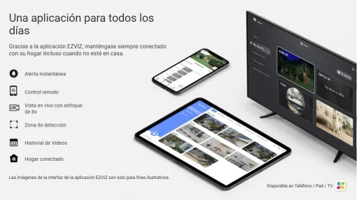 AE:366 Cámara Smart P/Exterior EZVIZ H3c FHD 1080p / Det. Personas por IA / Visión nocturna FullColor / IR (hasta 30mt.) / Captura de sonido / Defensa activa / Soporta microSD (hasta 512GB) / Resistente a la intemperie IP67 / Compatible: Alexa y asst. Goo