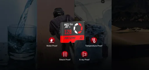 Cod. 240 Micro SD HIKSEMI Capture 4K clase 10 V30 64GB / Espacial P/Drones, Videojuegos, Cámaras Video grabación en 4K UHD / Lectura 180MB/s y escritura 150MB/s