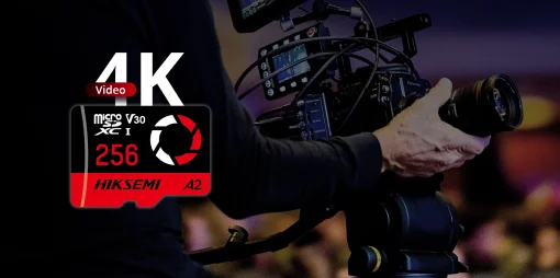 Cod. 246 Micro SD HIKSEMI Capture 4K clase 10 V30 256GB / Espacial P/Drones, Videojuegos, Cámaras Video grabación en 4K UHD / Lectura 180MB/s y escritura 150MB/s