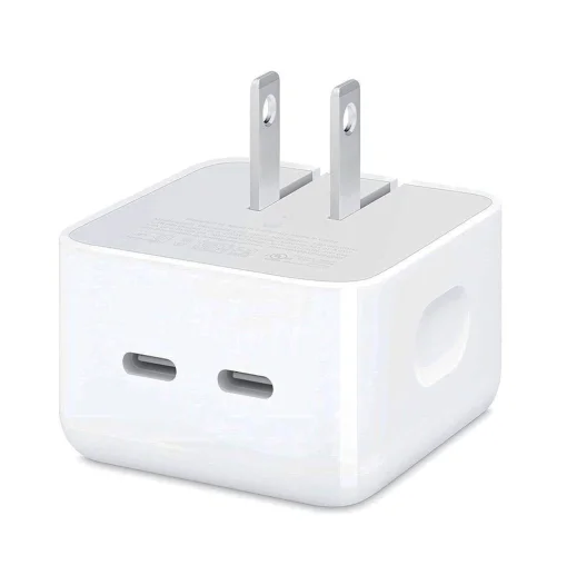 Cod. 269 Cargador Pavareal W116 Dual PD 35W (Carga r&aacute;pida simult&aacute;nea) / 2*Puertos USB-C 5V/3A / Compatible con MAC BOOK