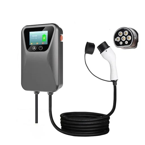 Cod. 278  Cargador Smart P/Veh&iacute;culos El&eacute;ctricos / EV Tipo 2 / 7kW a 32Amp, Monof&aacute;sico / Plug &amp; Play / Pantalla LCD / Protecci&oacute;n IP55