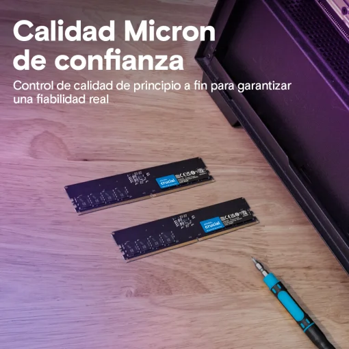 Cod. 313 Memoria RAM Crucial Classic CT16G56C46U5 / P/PC 16GB DDR5 5600MHz, CL46, 1.1V