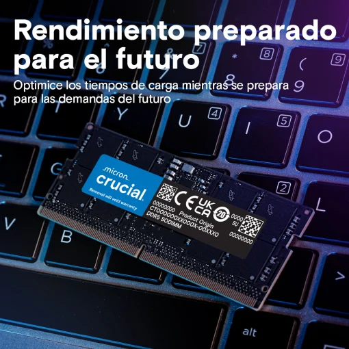 Cod. 314 Memoria RAM Crucial P/Laptop 16GB DDR5 5600MHz / 1.1V CL46