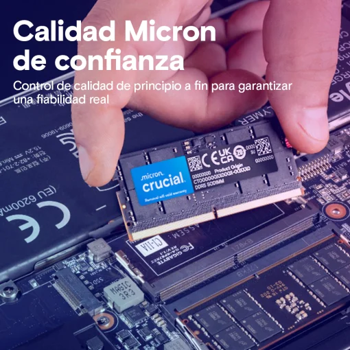 Cod. 314 Memoria RAM Crucial P/Laptop 16GB DDR5 5600MHz / 1.1V CL46