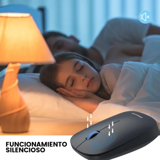 Cod. 273 Mouse PHILIPS 4000 Series SPK7438 / Dual Modo Wireless 2.4Ghz &amp; Bluetooth / 1600DPI / Silencioso