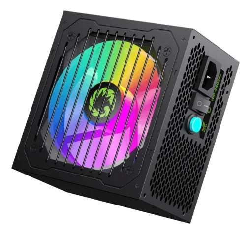 Cod. 141 Fuente de Poder GAMEMAX VP-700-M-RGB BK&nbsp;/ Semi-Modular / Certificado 80 Plus Bronze / 700Watts / 12CM Ventilador RGB / ATX P/PC