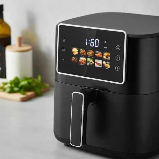 Cod. 1163 Freidora de aire ENV AF9016D / 8 Litros / control de Temp. 80&deg;C a 200&deg;C / Pantalla T&aacute;ctil / Ban. antiadherente / 1700W / 110V