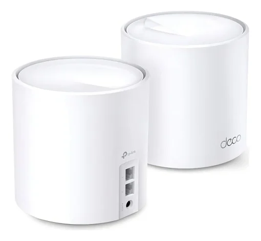 Cod. 104 Sistema Wi-Fi 6 Mesh TP-LINK DECO X10 (2-Pack) / AX1500 / OFDMA y MU-MIMO / Conecta 120 dispositivos / cubre hasta 3.900 ft², 360m² / Control parental / impulsado por IA / compatible: Alexa, Google Home