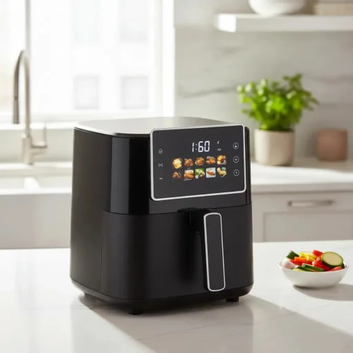 Cod. 1163 Freidora de aire ENV AF9016D / 8 Litros / control de Temp. 80&deg;C a 200&deg;C / Pantalla T&aacute;ctil / Ban. antiadherente / 1700W / 110V