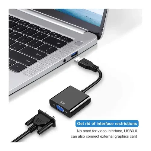 Cod. 481 Adaptador de V&iacute;deo USB 3.0 a VGA / 1080p