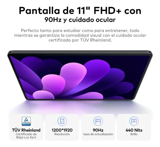 Cod. 153 Tablet Infinix XPAD 20 - 4G LTE / Helio G88 / 11" FHD+ (1200*1920) 90Hz / 8GB RAM, 256GB Alm. Exp. MicroSD (hasta 1TB) / Android 15 / Wi-Fi 5, BT 5.2 / Cam. post. 8MP, front. 5MP / Bat. 7000 mAh / Stellar Grey / Incluye: Case protector