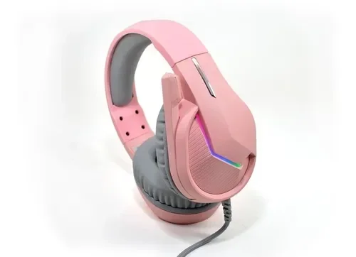 Cod. M:108 Headphone MARVO H8618 Tactic 40 Pink / Micrófono omnidireccional / ilum. RGB estática / control en cable (vol. y mic.) / Interfaz USB 2.0, Cable trenzado 2.0 m