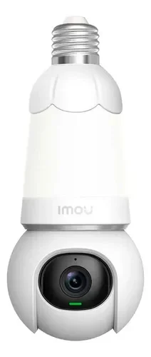 Cod. 417 C&aacute;mara/Foco Smart IMOU Bulb Cam (5MP) 3K UHD 340&deg; Wi-Fi / Visi&oacute;n Nocturna Full-Color / 25m IR / Detecci&oacute;n y Seg.&nbsp;IA (pers. veh.) / Audio bidireccional / Luz ON/OFF Programable / Soporta microSD(256GB) / Compatible: Google Home y Alexa