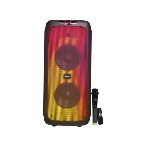 Cod. 236 Parlante Klip Xtreme BoomFire Pro KLS-662 TWS Bluetooth&reg; v5.0 / 3.000W PMPO (RMS 200W) / 2*Subwoofers 8" / Luces LEDs de Fuego P/Fiestas / Bat. litio (Hasta 22 H al 50%) / Radio FM / Incl. Mic. Inal&aacute;mbrico
