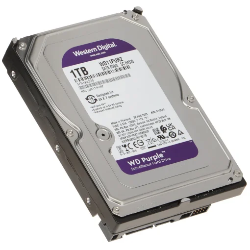Cod. D:469 Disco Duro WD Purple™ 1TB / 3.5&quot; / 5400RPM / 64MB Caché / SATA 6Gb/s / Para Video Vigilancia