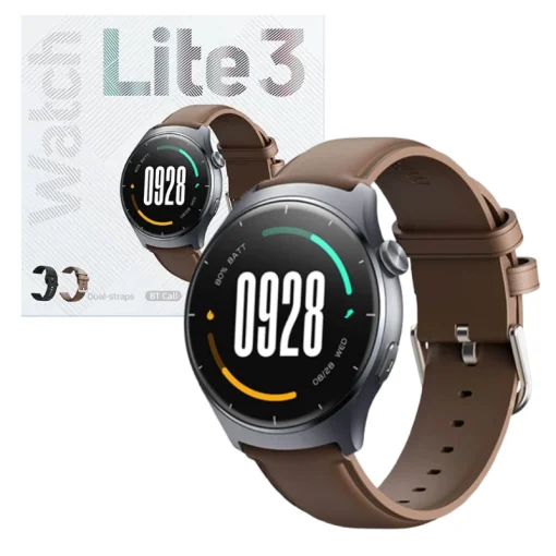 Cod. 1155 SmartWatch Mibro Lite 3 / Pantalla AMOLED HD 1.3" 60FPS / LLamadas Bluetooth V5.3 / Monitoreo de Salud 24/7: (ritmo card&iacute;aco, SpO2, estr&eacute;s y sue&ntilde;o) / Resistente al agua (2ATM) / Bat. 300mAh (12 d&iacute;as) / 100+ modos deportivos