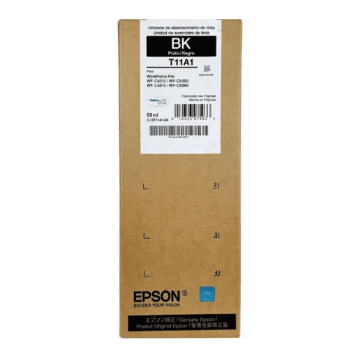 Cod. 099 Tinta Epson T11A1 Negra / 69ML / hasta 5,000 paginas / Compatible: WorkForce WF-C5810 / WF-C5310 / WF-C5390 / WF-C5890 / WF-C5891