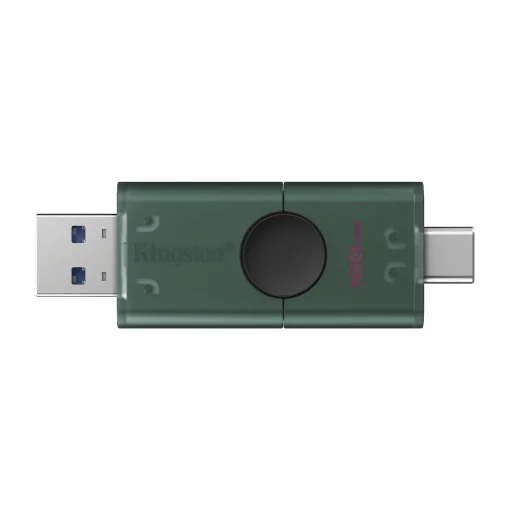 Cod. 260 Flash Memory Kingston DataTraveler® Duo 128GB / USB-A y USB-C (3.2 Gen1) / diseño de tapón deslizante