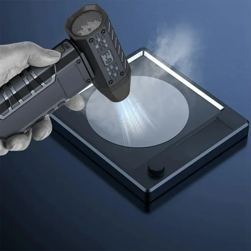 Cod. 1187 Mini Sopladora Recargable 126W / Boquillas intercambiables / Luz-LED / Bat. (3000mAh)