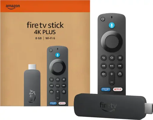 Cod. 1126 Fire TV Stick 4K PLUS (modelo m&aacute;s reciente) con Alexa | (Control TV/barra de sonido) / Wi-Fi 6 | Contenido 4K Ultra HD HDR10+ | 8GB Alm. | Smart Home | Dolby Vision Atmos | b&uacute;squeda de Fire TV con inteligencia artificial