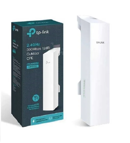 Cod.038 Repetidor CPE Wireless de Exterior TP-LINK Outdoor CPE220/ 2.4GHz/300Mbps/12dBi