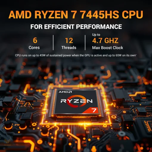 Cod. 1812 ASUS TUF Gaming A15 / AMD Ryzen&trade; 7 7445HS, 3.2 GHz (22 MB cach&eacute;, hasta 4,7 GHz) / 16GB DDR5 / 512 GB SSD 4.0 NVMe / NVIDIA&reg; GeForce RTX&trade; 3050, 4 GB GDDR6&nbsp;/ 15.6" FHD 144Hz, IPS, Adaptive-Sync / Sin Sistema (OS) / Teclado Retroiluminado RGB Espa&ntilde;