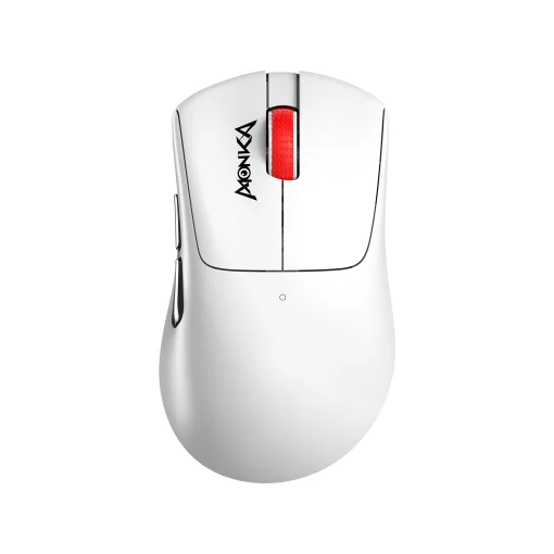 Cod. 263  Mouse MONKA RAPID G982W Gaming Tri-modo Wireless (2.4G &amp; BT 5.1) + cable / 12.000 DPI / Chip PixArt PAW3311 / 6 botones 6D programables / ultraligero (59g) / 100% PTFE (pie) / Bat. 400mAh