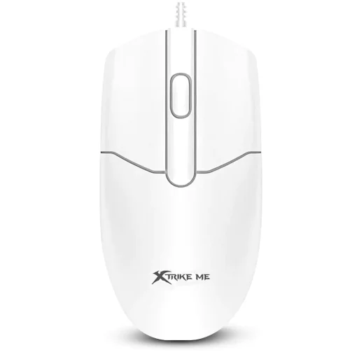 Cod. GX:251 Mouse Xtrike Me GM-124 WH / 1000DPI / 3 Botones / USB, Cable 1.25 m