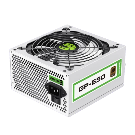 Cod. 149 Fuente de Poder GAMEMAX GP-650 / Alta eficiencia 80 Plus Bronze / 650Watts / 14CM Ventilador Bajo Ruido/ ATX /PC