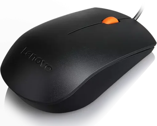 Cod. L:302 Mouse LENOVO 300 GX30M39704 / 3 botones / 1600DPI / cable 1.80m / USB / Negro