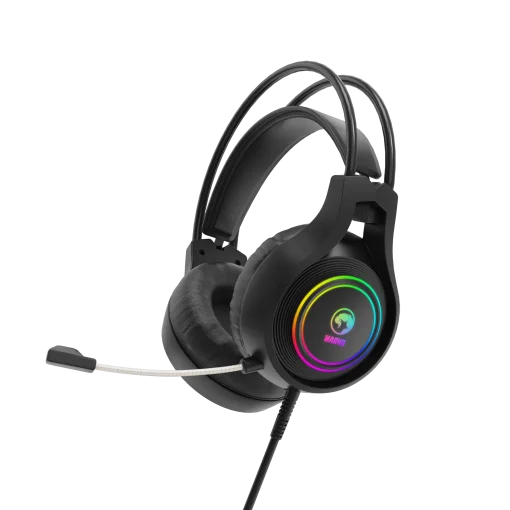 Cod. M:105  Headphone Gaming MARVO Scorpion HG8921 Tactic 30 Stereo / Diadema Autoadaptativa / ilum. RGB estática / Mic. omnidireccional / Interfaz: USB / Cable 2.2 m.