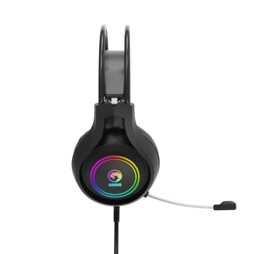 Cod. M:105  Headphone Gaming MARVO Scorpion HG8921 Tactic 30 Stereo / Diadema Autoadaptativa / ilum. RGB estática / Mic. omnidireccional / Interfaz: USB / Cable 2.2 m.