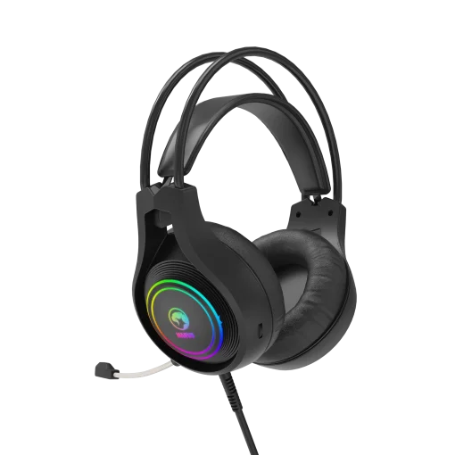 Cod. M:105  Headphone Gaming MARVO Scorpion HG8921 Tactic 30 Stereo / Diadema Autoadaptativa / ilum. RGB estática / Mic. omnidireccional / Interfaz: USB / Cable 2.2 m.