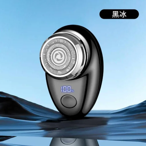 Cod. 1044 Mini Afeitadora Hyundai PHT-051 BK / 2W / 3D / Bat. 220 mAh / USB-C / Carga 1H, Uso 30 min. / peso 60g / pantalla indicador de carga