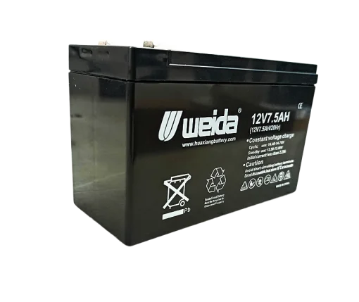 Cod. 054 Batería de plomo sellada Weida 12V 7.5Ah / 20Hr