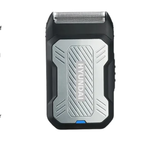 Cod. C:1042 Afeitadora Portátil Hyundai PHT -109 / 5w / Bat. 600 MAH Usb-C / Carga 1.5H / Uso 120 Min / 6000RPM / Negro