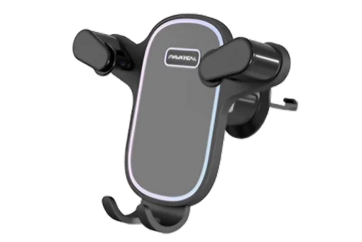 Cod. 1094 Soporte de celular P/Auto Pavareal Gravity CH71 / Instalaci&oacute;n en rejilla de aire / Gira 360&deg; / Dise&ntilde;o compacto / Material: ABS+PC+Metal