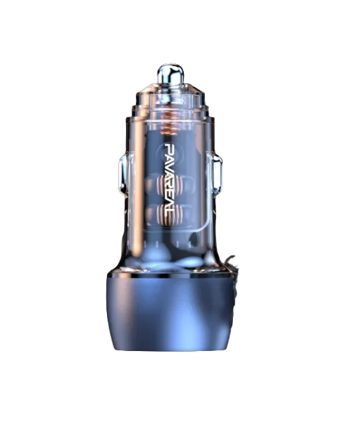 Cod. 268 Cargador P/Auto Pavareal CC72 120W Dual (Carga r&aacute;pida) / 2*Puertos PD+QC (USB-A + USB-C)